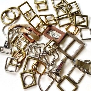 Vintage Brass Buckle Parts Lot England